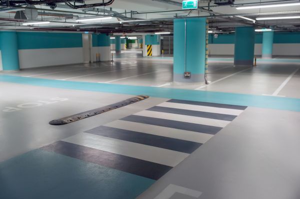 Parking Garage Striping in Acworth